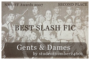 Best Slash Fic -  2nd Place: Gents & Dames